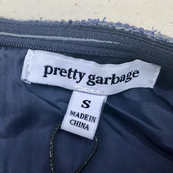 Pretty Garbage Cut Out Strapless Tweed Mini Dress Size Small - Picture 6 of 10